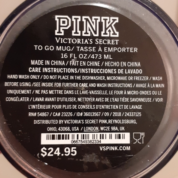 😍NWT VS PINK TRAVEL MUG - Picture 7 of 7